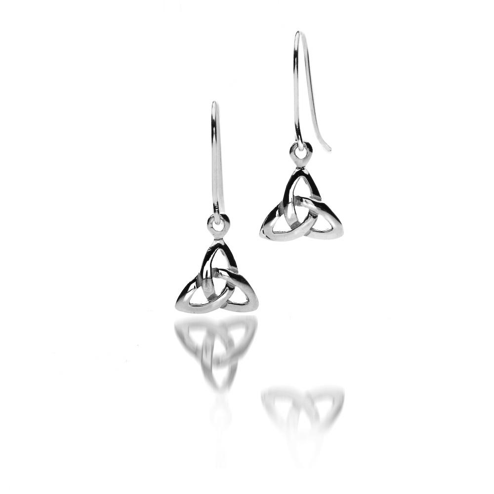 Sterling Silver Celtic Trinity Knot Earrings